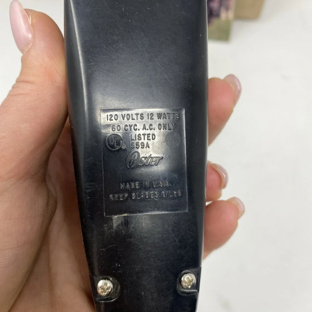 Vtg Oster Electric Dog Clipper‎ Model 196-10B Small Animal Grooming Poodle USA